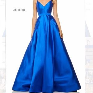 Sherri Hill Royal Blue Ballgown
